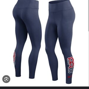Red Sox - Nike Navy Leggings with Red Logo